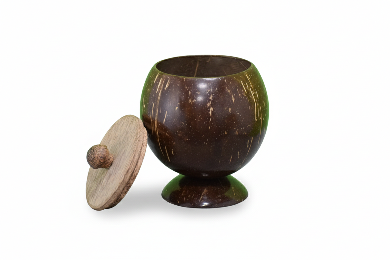 Coconut shell Storage Container