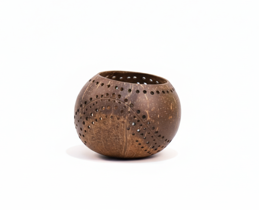 Coconut shell Candle Holder
