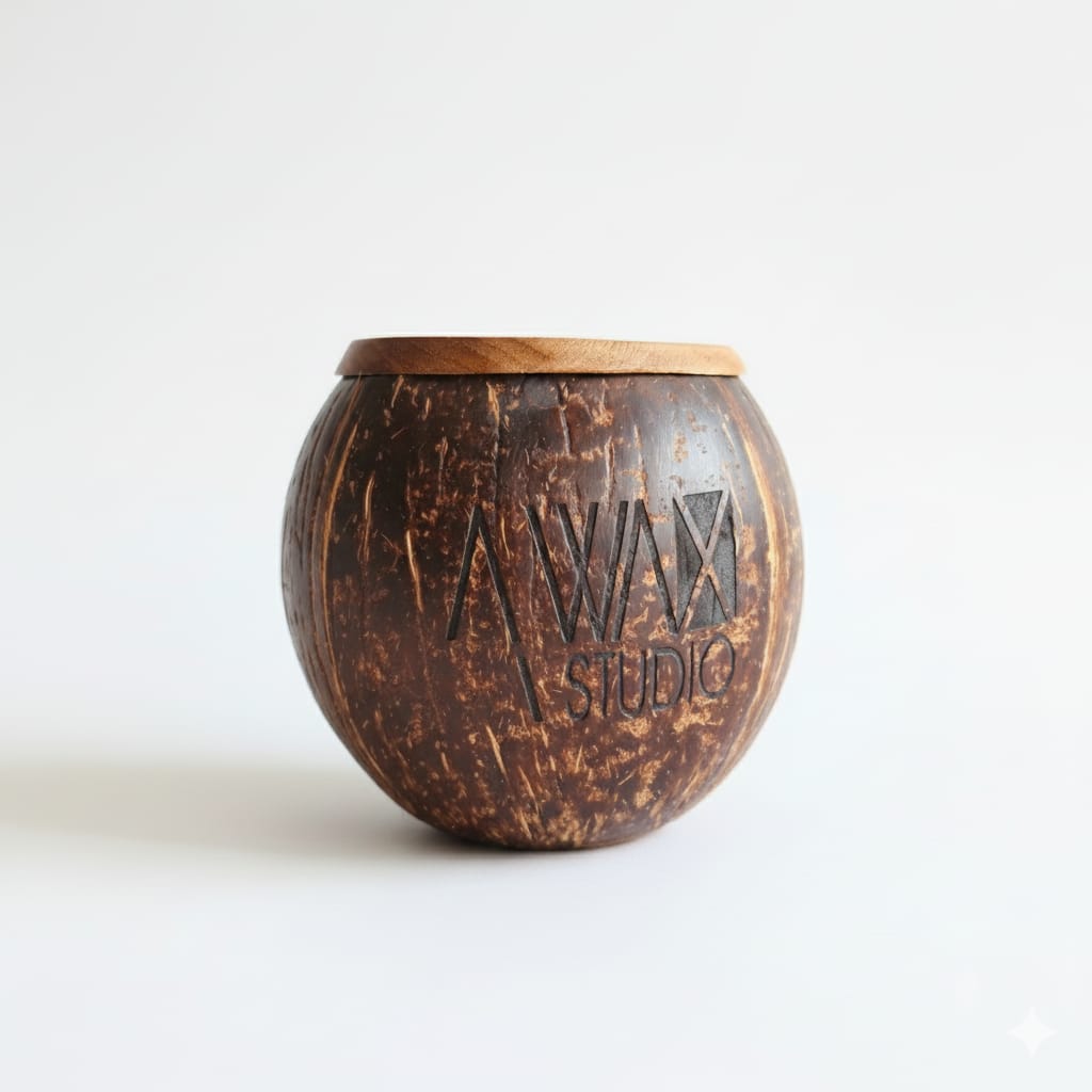 Coconut shell Storage Container