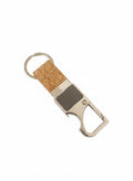 Cork & Metal Keychain